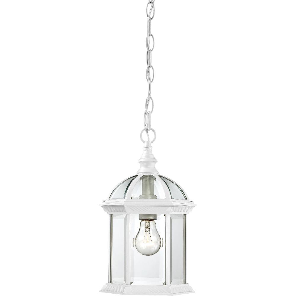 nuvo lighting Boxwood 1 Light 8 inch White Outdoor Hanging Lantern