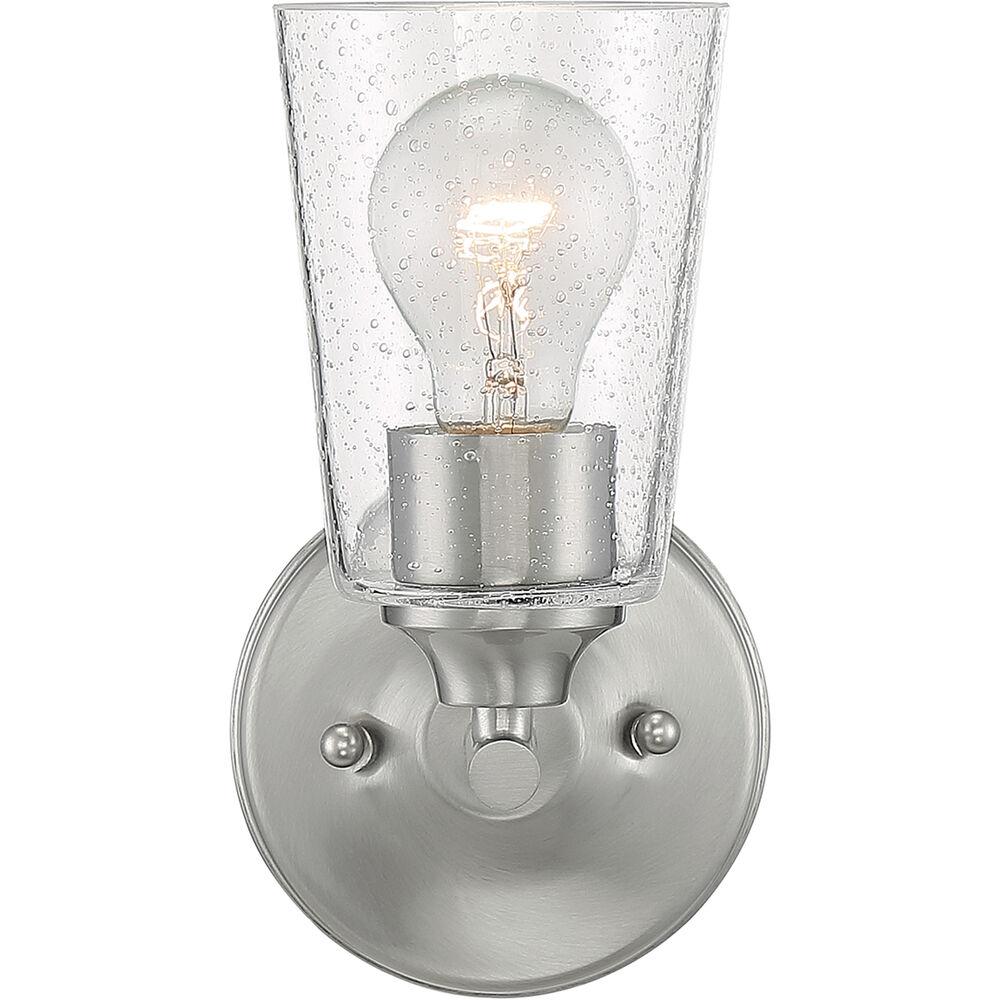 Nuvo Lighting Bransel 1 Light 5 Inch Brushed Nickel Vanity Light Wall Light