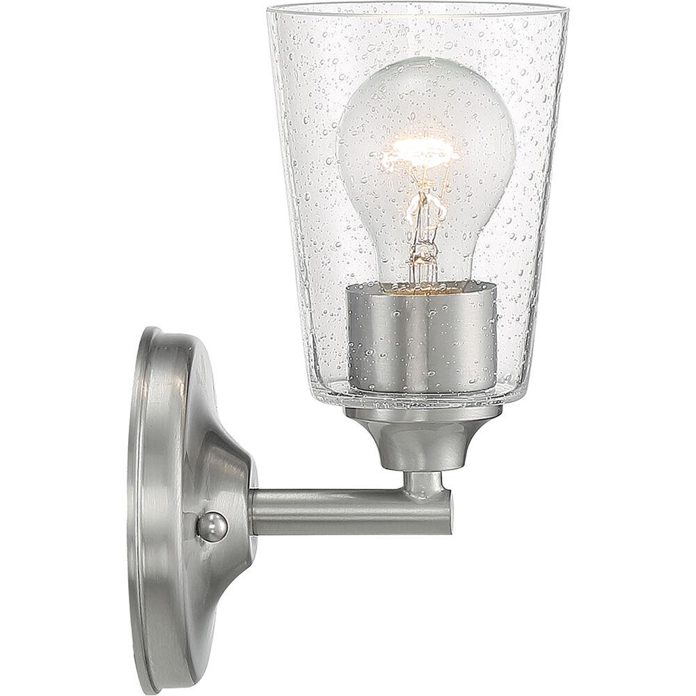 Nuvo Lighting Bransel 1 Light 5 Inch Brushed Nickel Vanity Light Wall Light