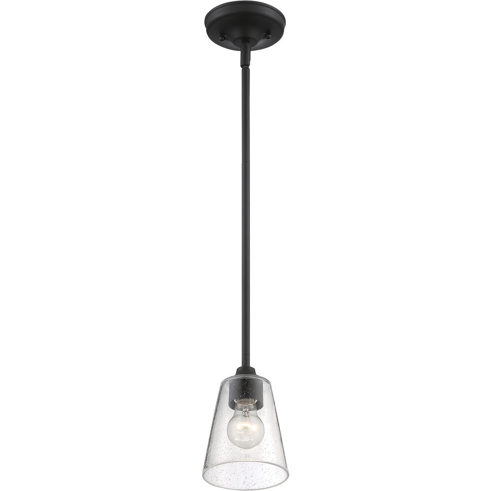Nuvo Lighting Bransel 1 Light 5 Inch Matte Black Pendant Ceiling Light