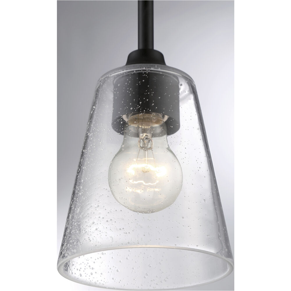 Nuvo Lighting Bransel 1 Light 5 Inch Matte Black Pendant Ceiling Light
