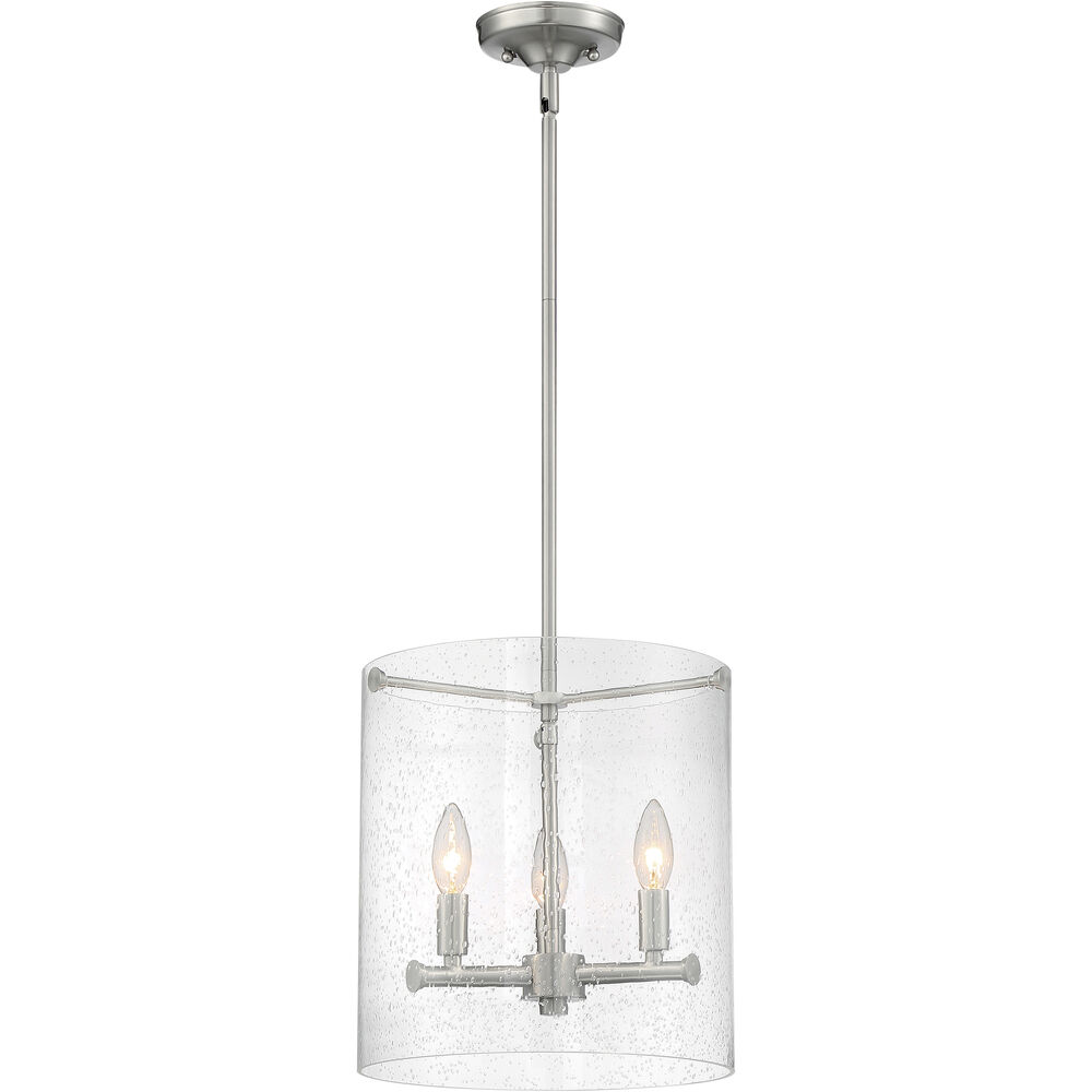 Nuvo Lighting Bransel 3 Light 12 Inch Brushed Nickel Pendant Ceiling Light