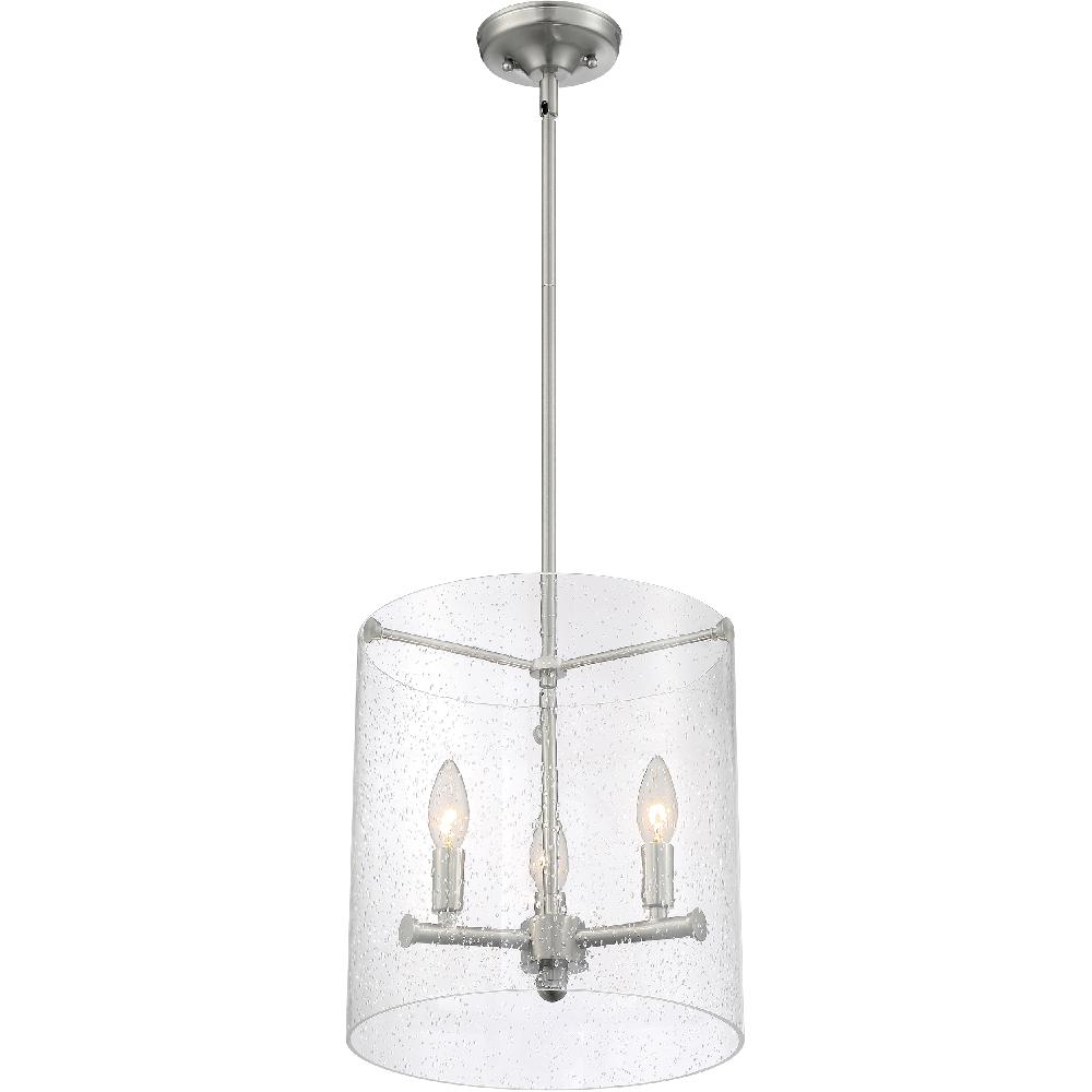 nuvo lighting Bransel 3 Light 12 inch Brushed Nickel Pendant Ceiling Light