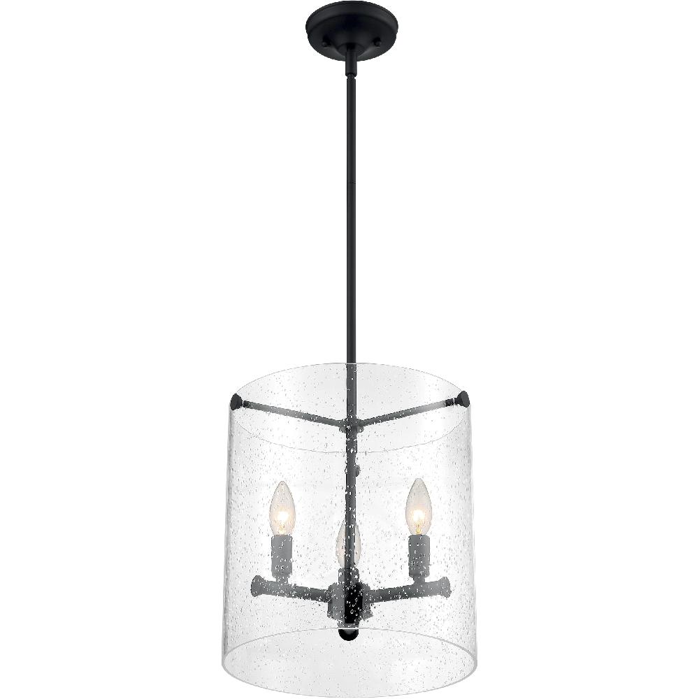 nuvo lighting Bransel 3 Light 12 inch Matte Black Pendant Ceiling Light