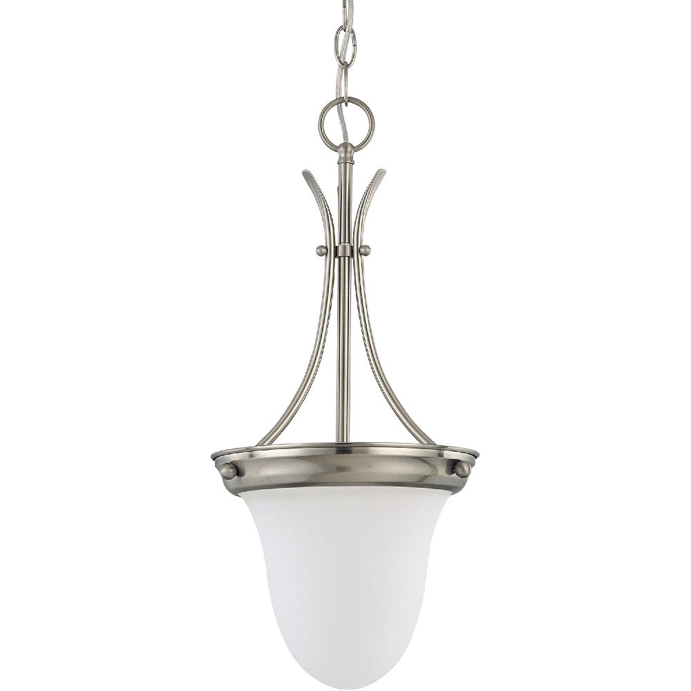 nuvo lighting Brentwood 1 Light 10 inch Brushed Nickel Pendant Ceiling Light