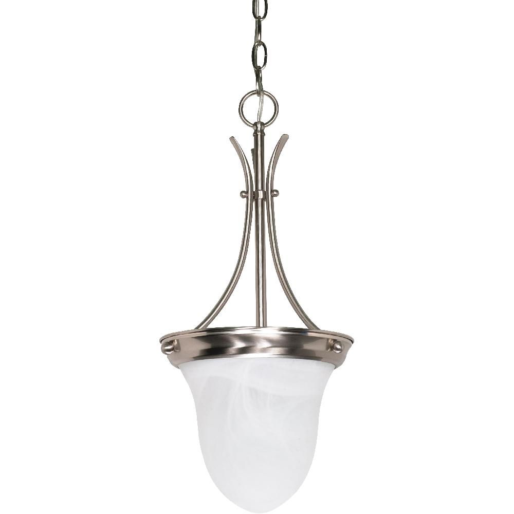 nuvo lighting Brentwood 1 Light 10 inch Brushed Nickel Pendant Ceiling Light