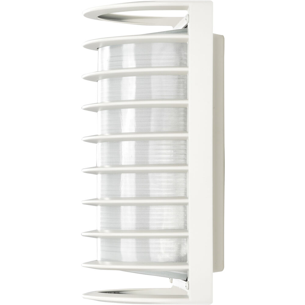 Nuvo Lighting Brentwood 1 Light 10 Inch Semi Gloss White Outdoor Bulk Head Rectangle