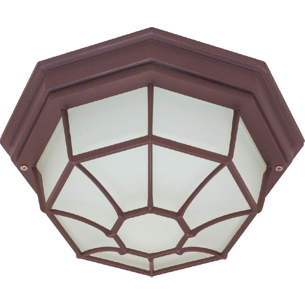 nuvo lighting Brentwood 1 Light 11 inch Old Bronze Outdoor Flushmount