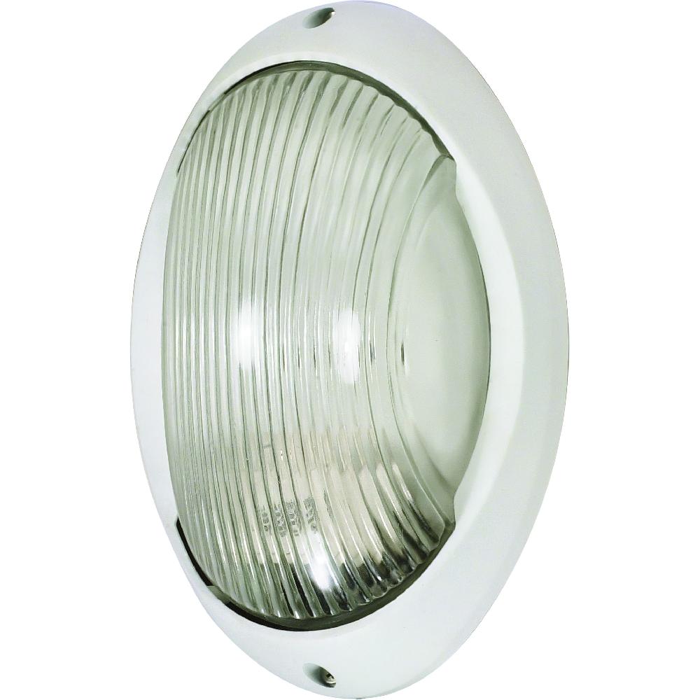 nuvo lighting Brentwood 1 Light 11 inch Semi Gloss White Outdoor Bulk Head
