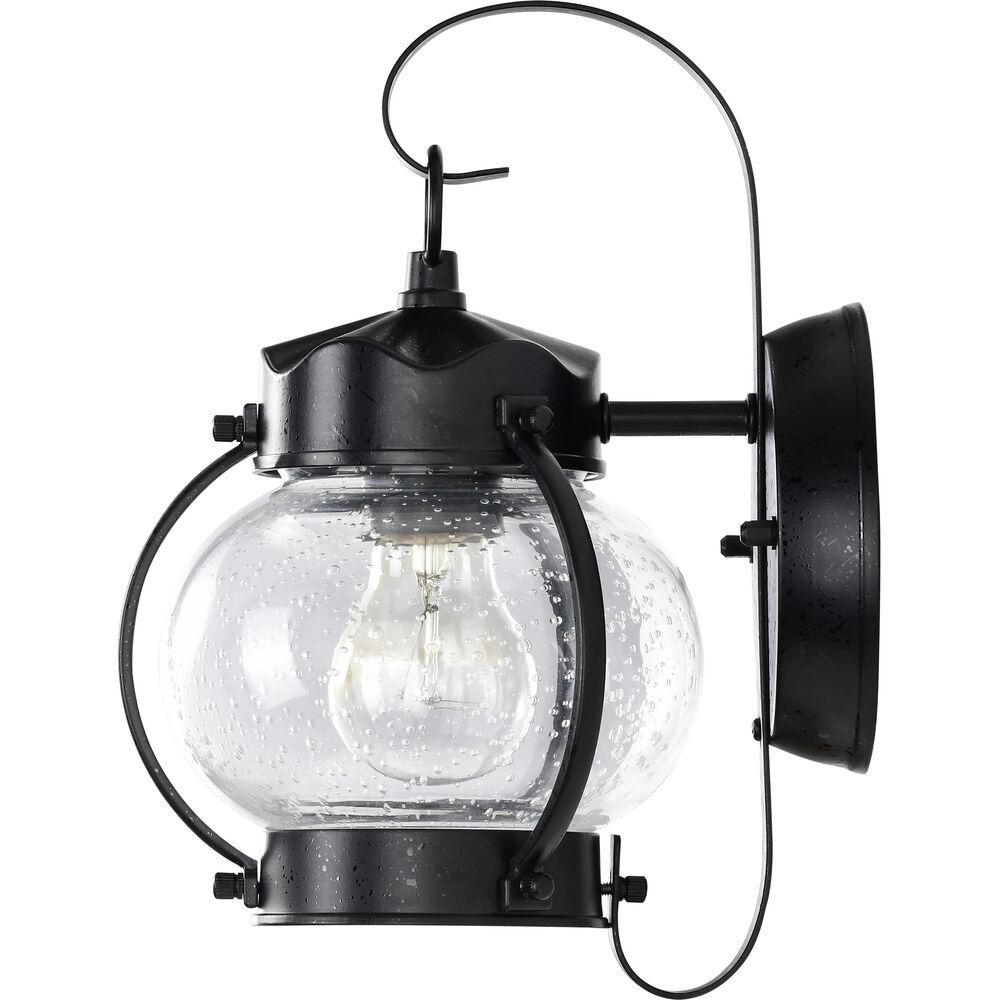 Nuvo Lighting Brentwood 1 Light 11 Inch Textured Black Outdoor Wall Lantern