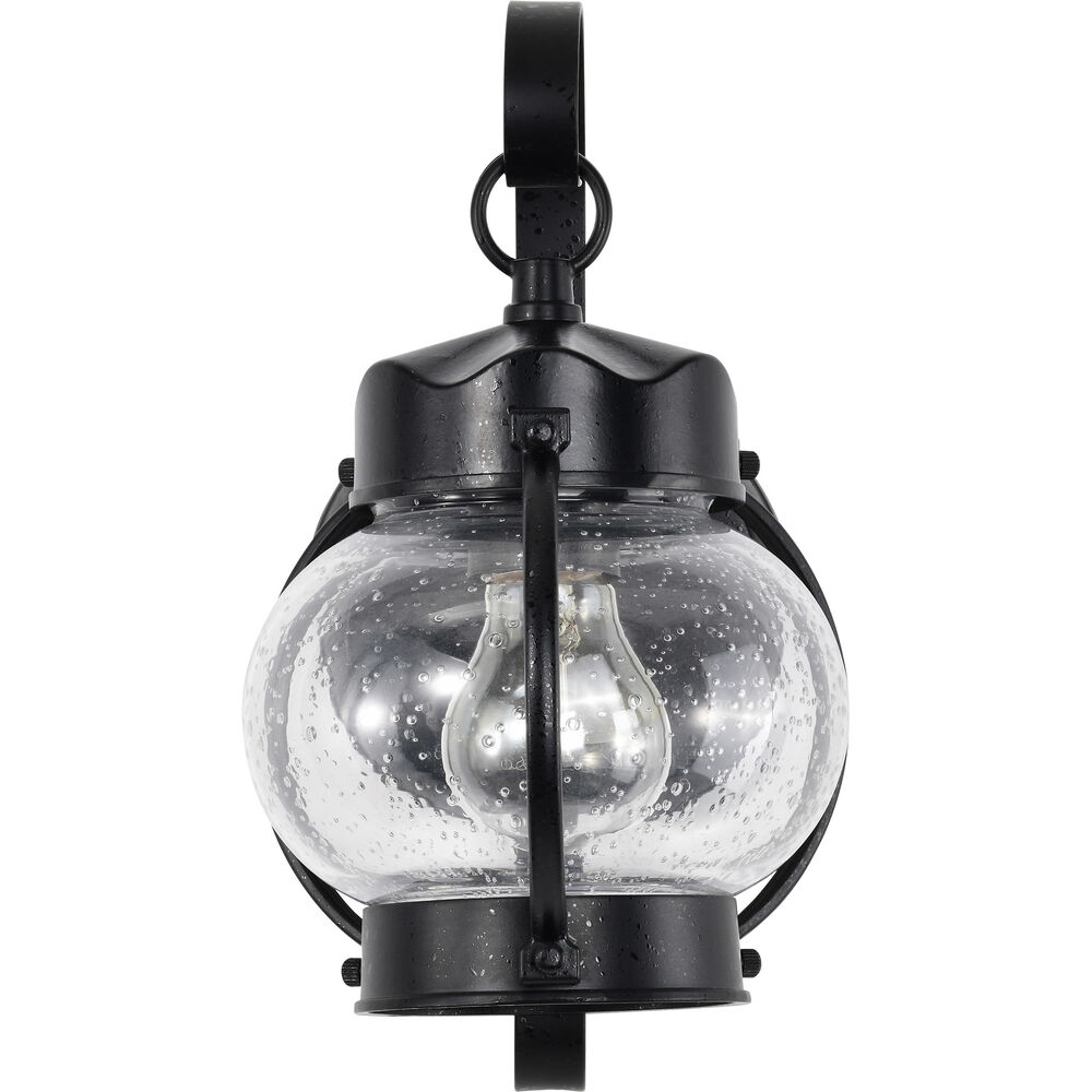 Nuvo Lighting Brentwood 1 Light 11 Inch Textured Black Outdoor Wall Lantern
