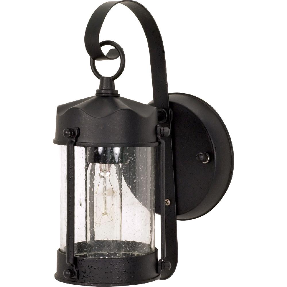nuvo lighting Brentwood 1 Light 11 inch Textured Black Outdoor Wall Lantern