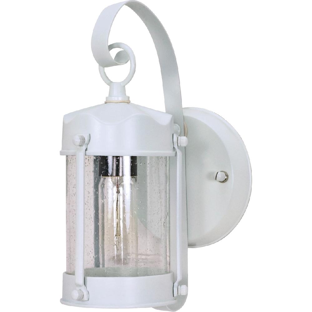 nuvo lighting Brentwood 1 Light 11 inch White Outdoor Wall Fixture