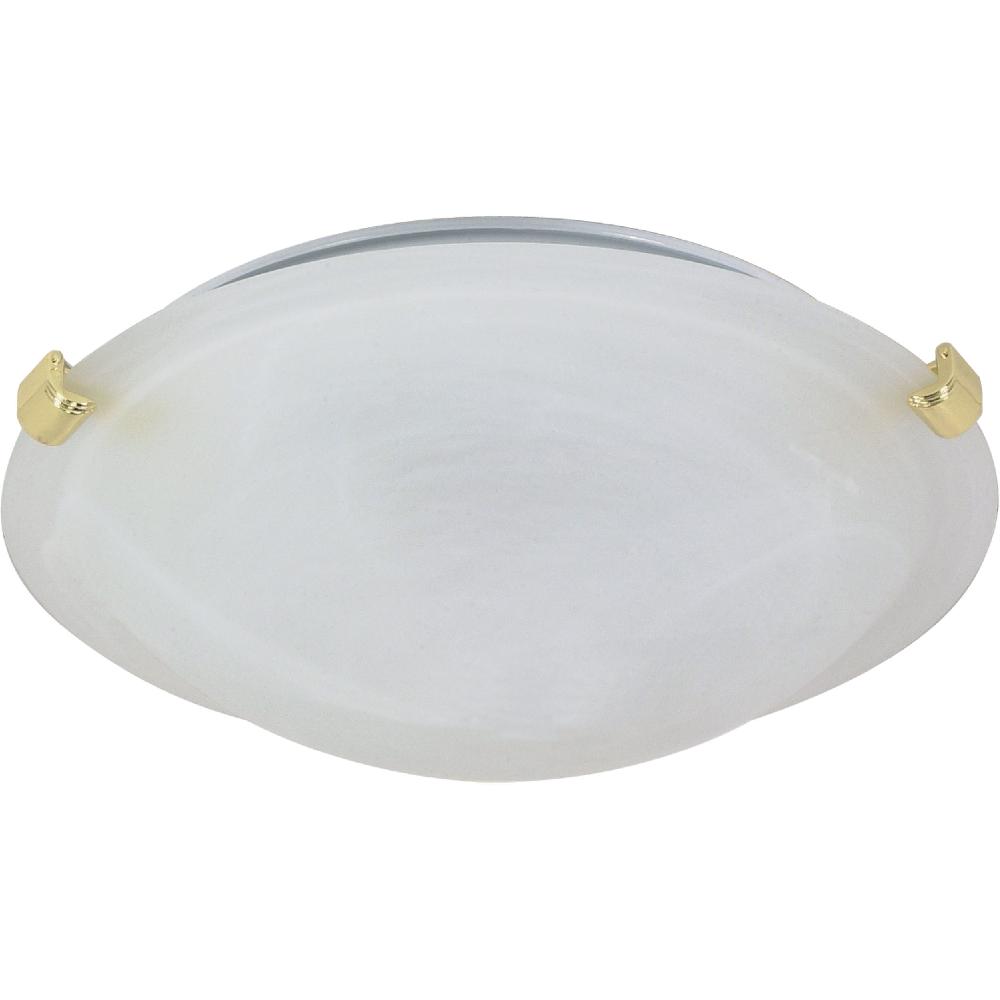 nuvo lighting Brentwood 1 Light 12.5 inch Polished Brass Flush Mount Ceiling Light
