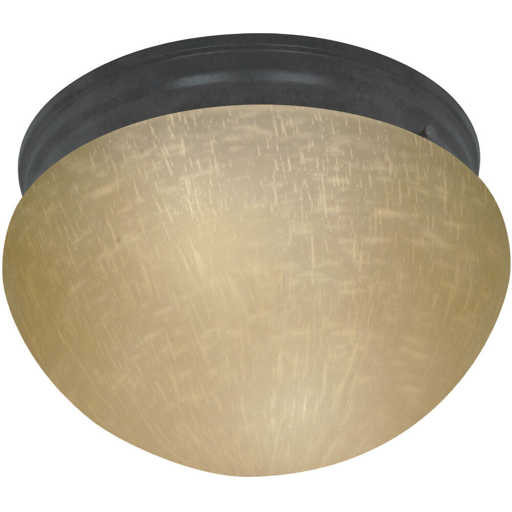 Nuvo Lighting Brentwood 1 Light 12 Inch Mahogany Bronze Semi-Flush Mount Ceiling Light