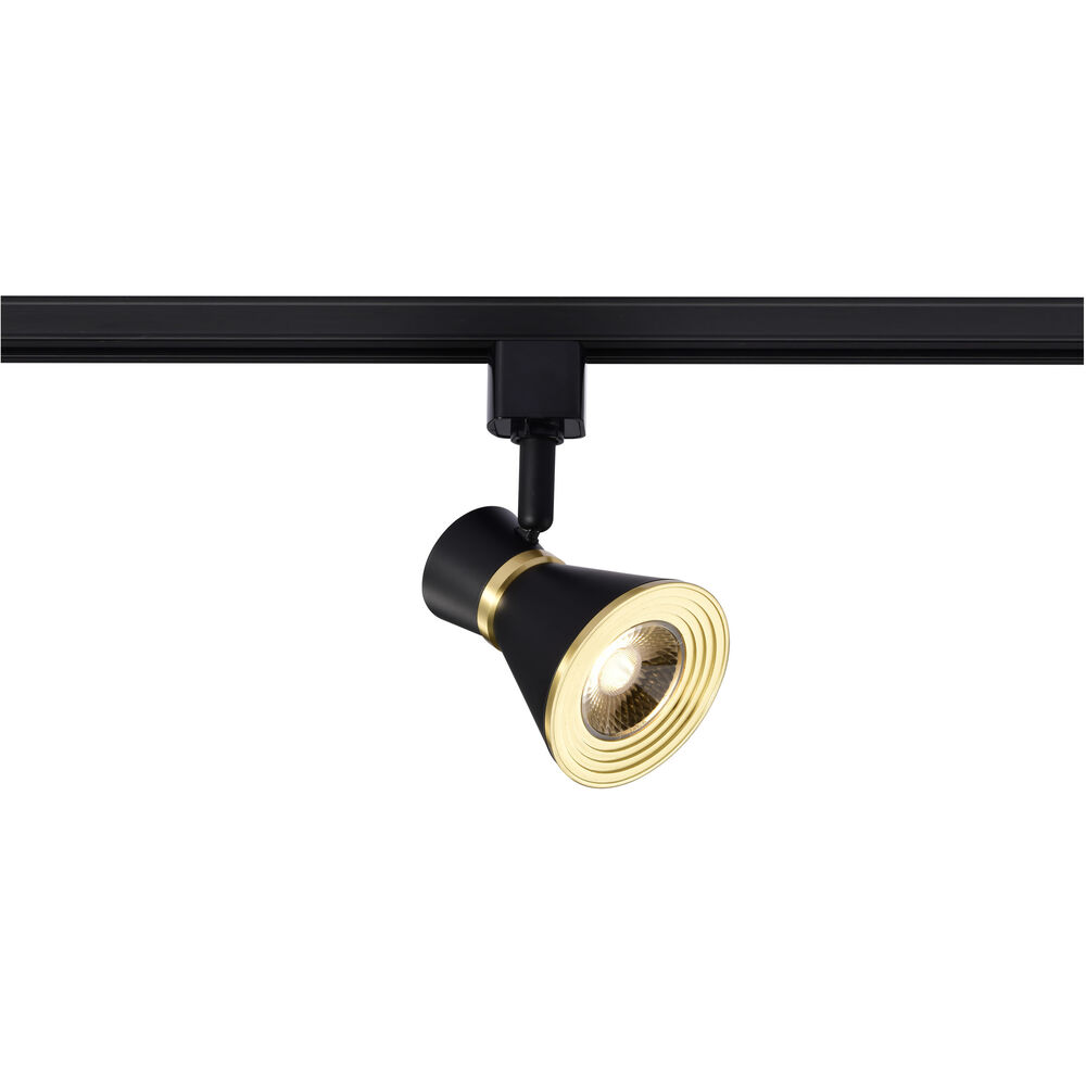 Nuvo Lighting Brentwood 1 Light 120 Matte Black And Brushed Brass Track Lighting Ceiling Light