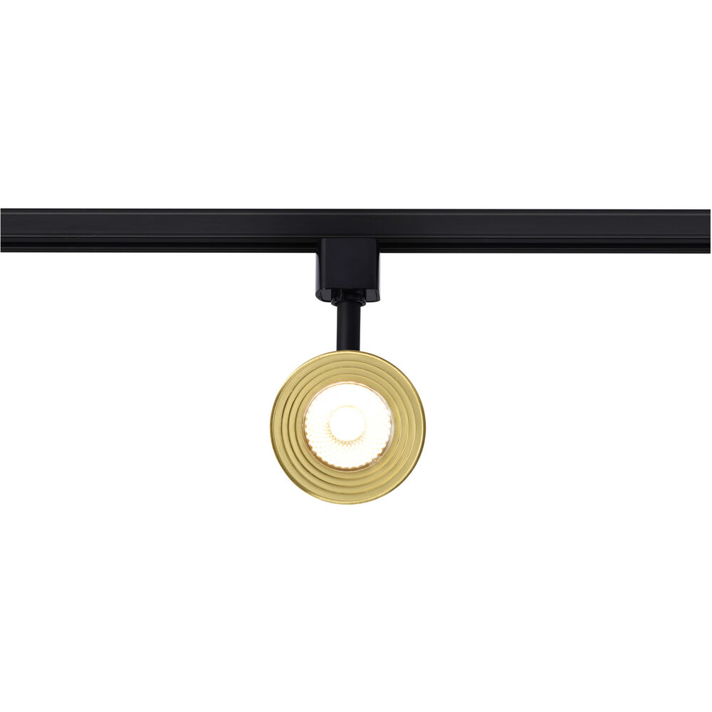 Nuvo Lighting Brentwood 1 Light 120 Matte Black And Brushed Brass Track Lighting Ceiling Light