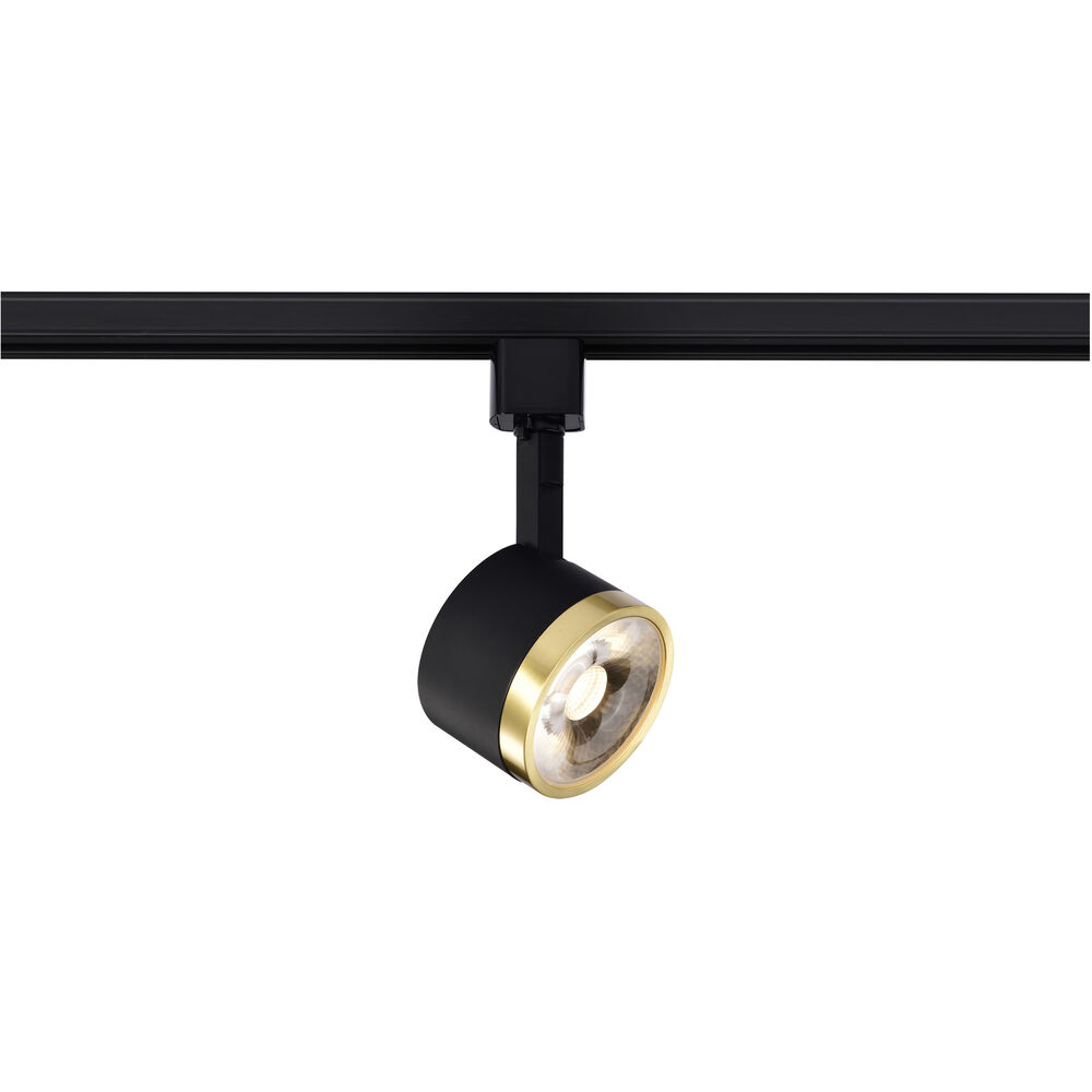Nuvo Lighting Brentwood 1 Light 120 Matte Black And Brushed Brass Track Lighting Ceiling Light