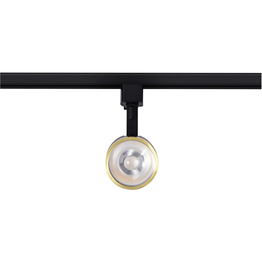 Nuvo Lighting Brentwood 1 Light 120 Matte Black And Brushed Brass Track Lighting Ceiling Light