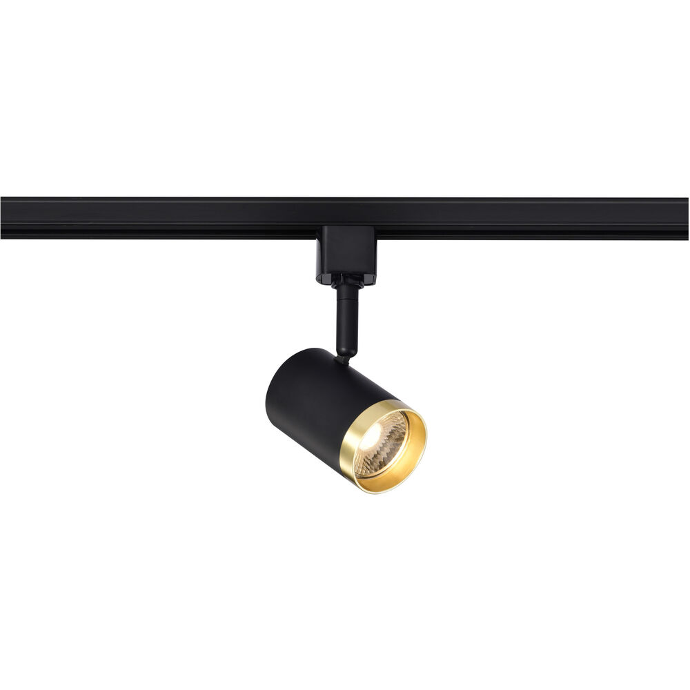Nuvo Lighting Brentwood 1 Light 120 Matte Black And Brushed Brass Track Lighting Ceiling Light