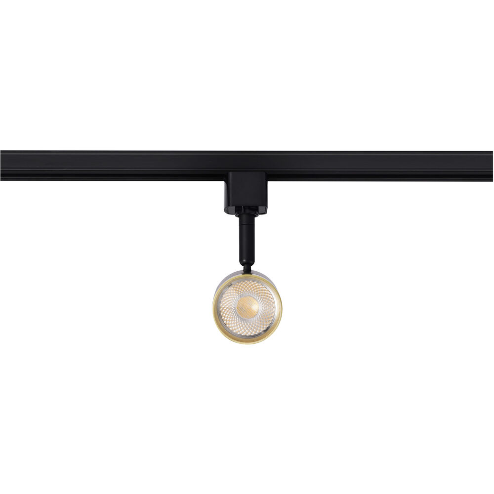 Nuvo Lighting Brentwood 1 Light 120 Matte Black And Brushed Brass Track Lighting Ceiling Light