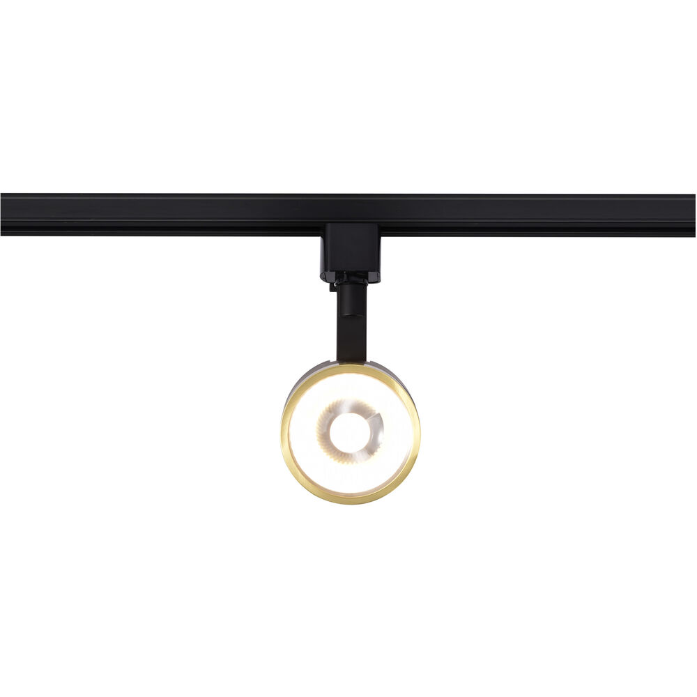 Nuvo Lighting Brentwood 1 Light 120 Matte Black And Brushed Brass Track Lighting Ceiling Light