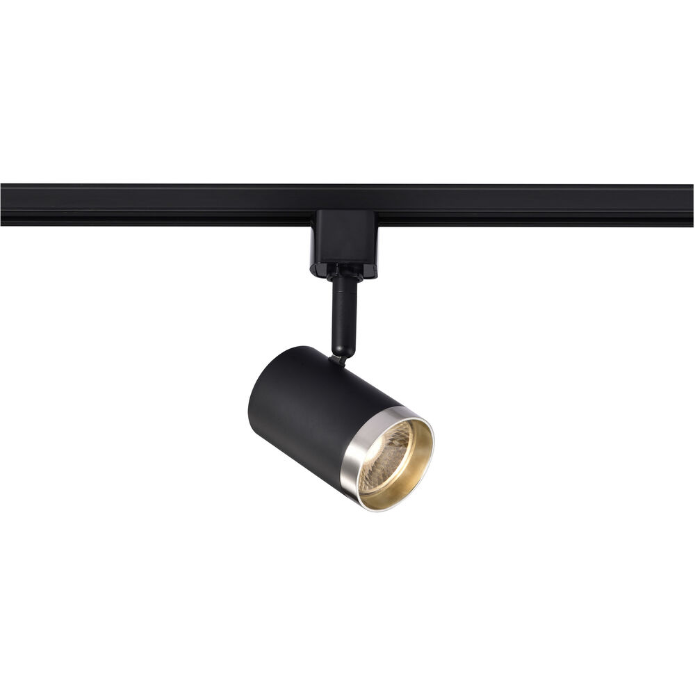 Nuvo Lighting Brentwood 1 Light 120 Matte Black And Brushed Nickel Track Lighting Ceiling Light