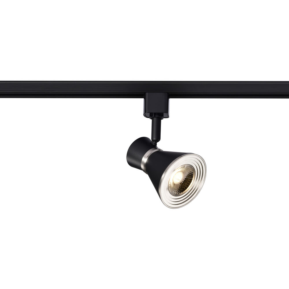 Nuvo Lighting Brentwood 1 Light 120 Matte Black And Brushed Nickel Track Lighting Ceiling Light