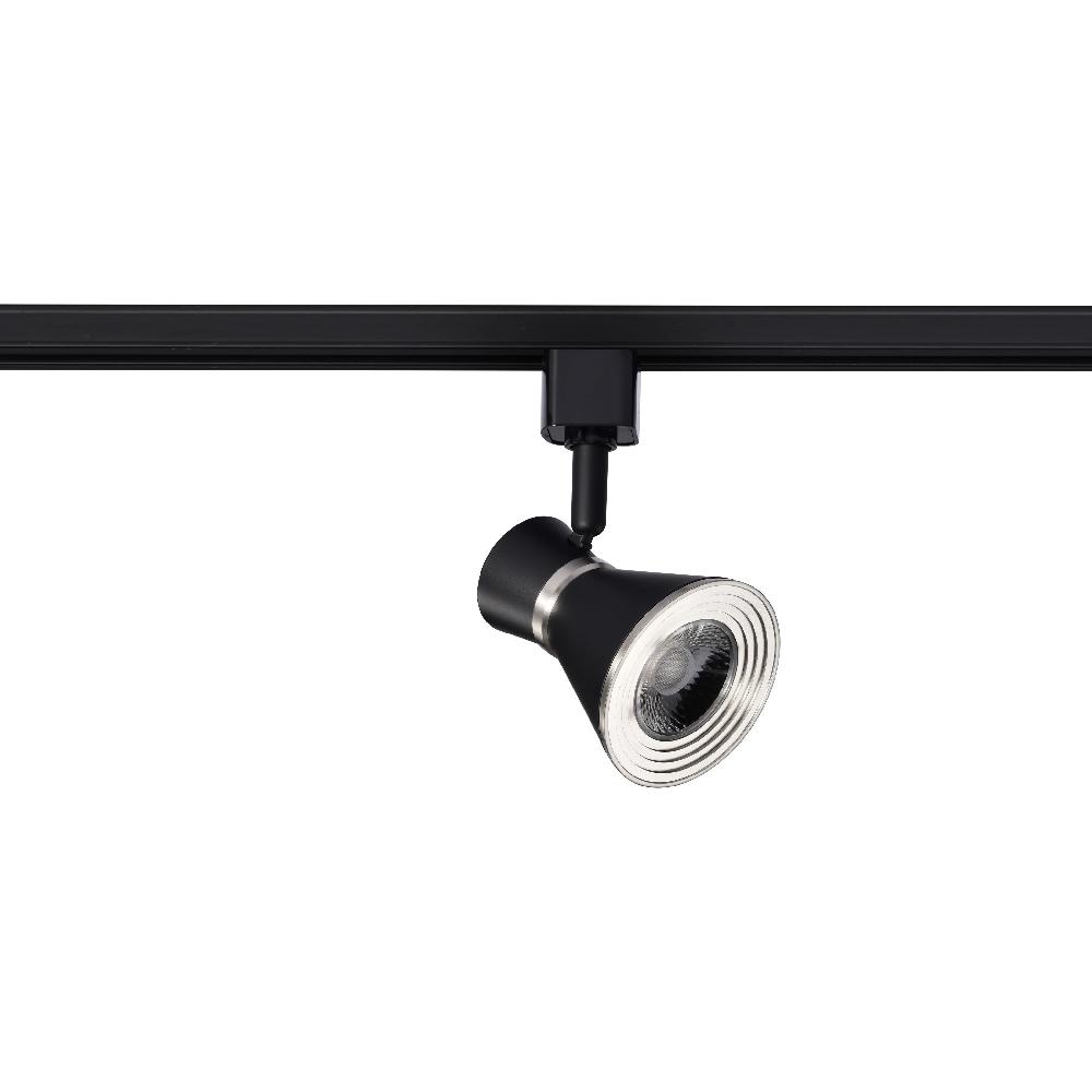 nuvo lighting Brentwood 1 Light 120 Matte Black and Brushed Nickel Track Lighting Ceiling Light