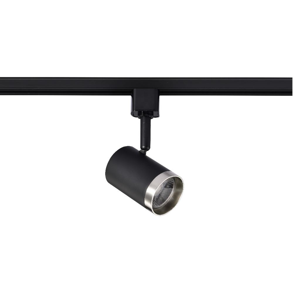 nuvo lighting Brentwood 1 Light 120 Matte Black and Brushed Nickel Track Lighting Ceiling Light