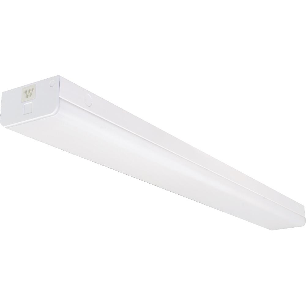 nuvo lighting Brentwood 1 Light 120V White LED Strip Fixtures Ceiling Light