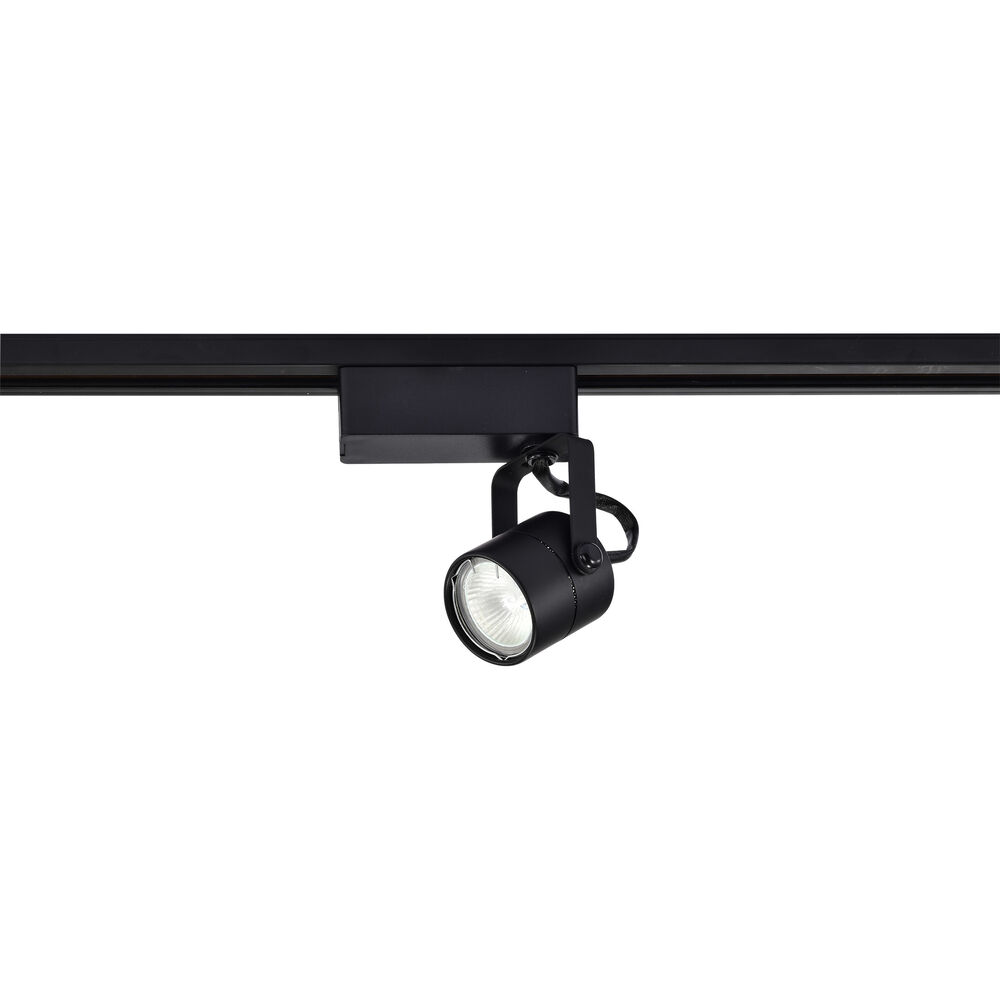 Nuvo Lighting Brentwood 1 Light 12V Black Track Lighting Ceiling Light Round