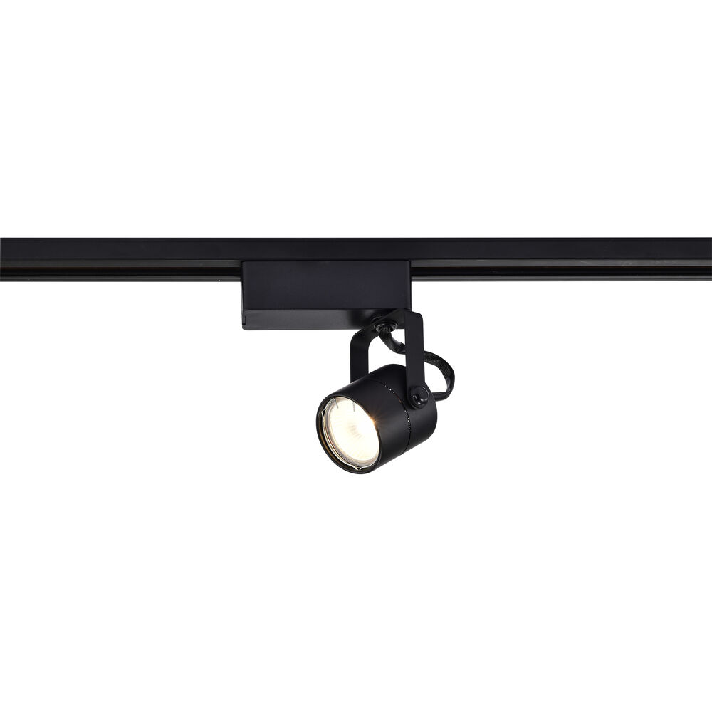 Nuvo Lighting Brentwood 1 Light 12V Black Track Lighting Ceiling Light Round