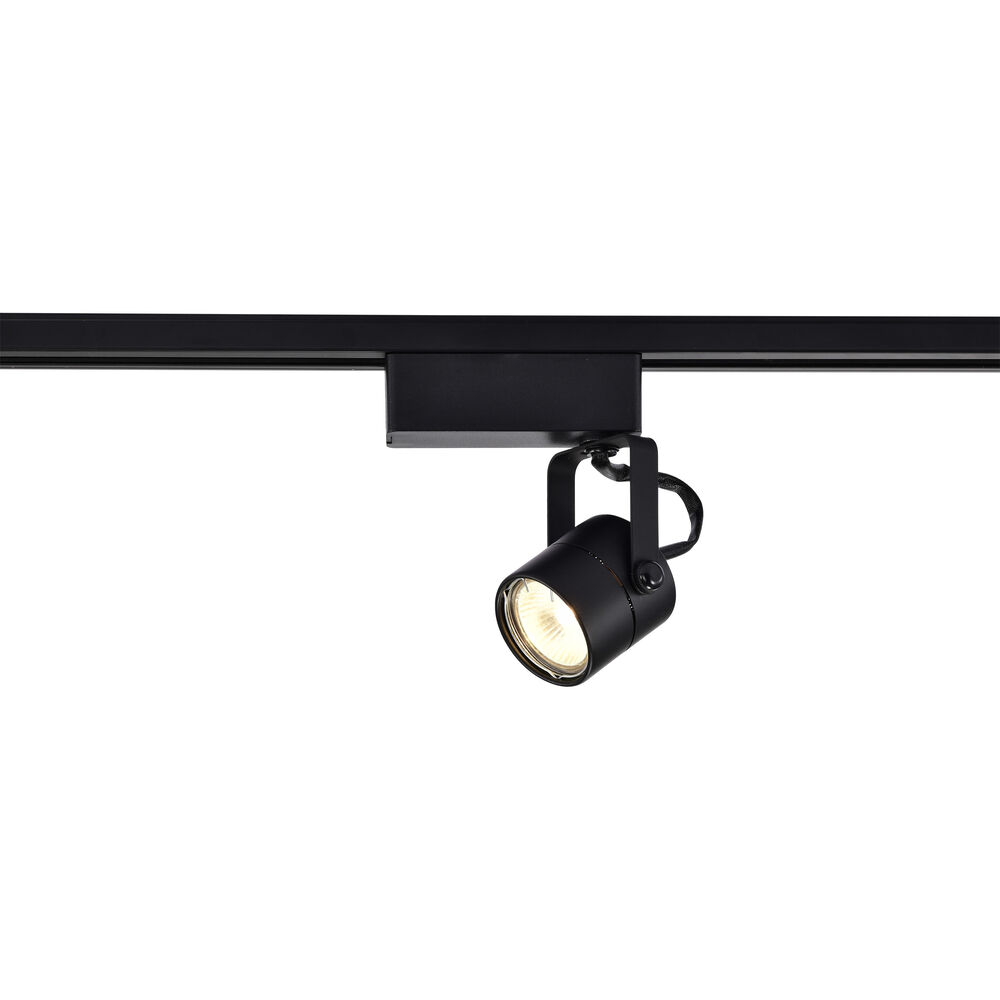 Nuvo Lighting Brentwood 1 Light 12V Black Track Lighting Ceiling Light Round