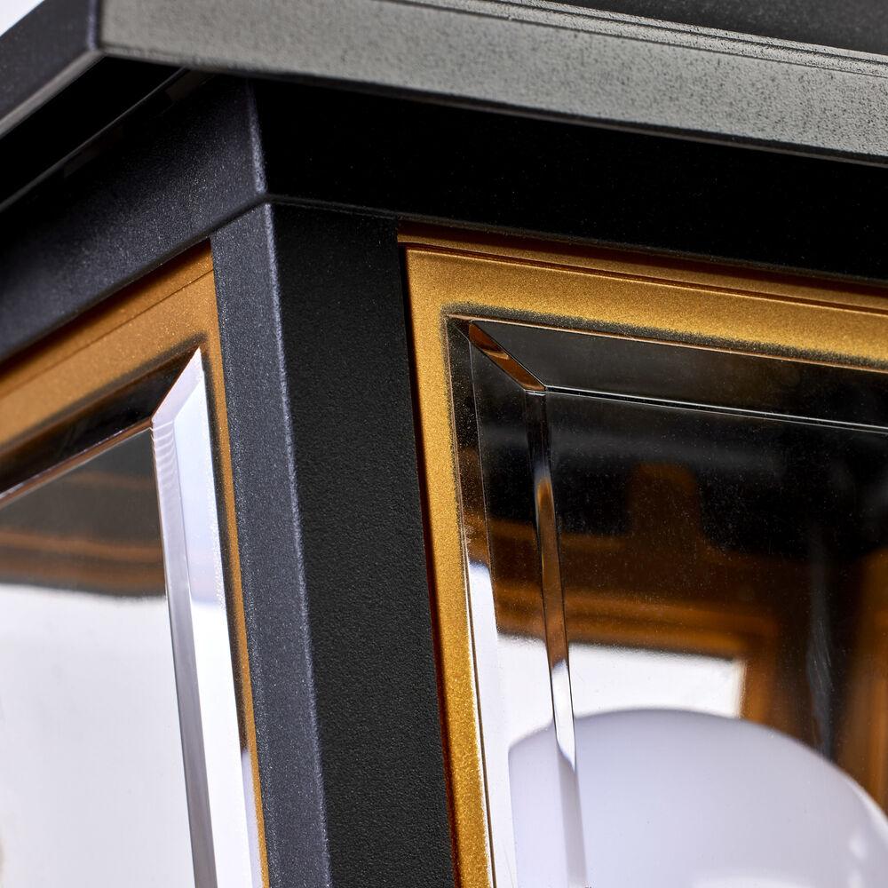 Nuvo Lighting Brentwood 1 Light 13 Inch Black Outdoor Post Lantern