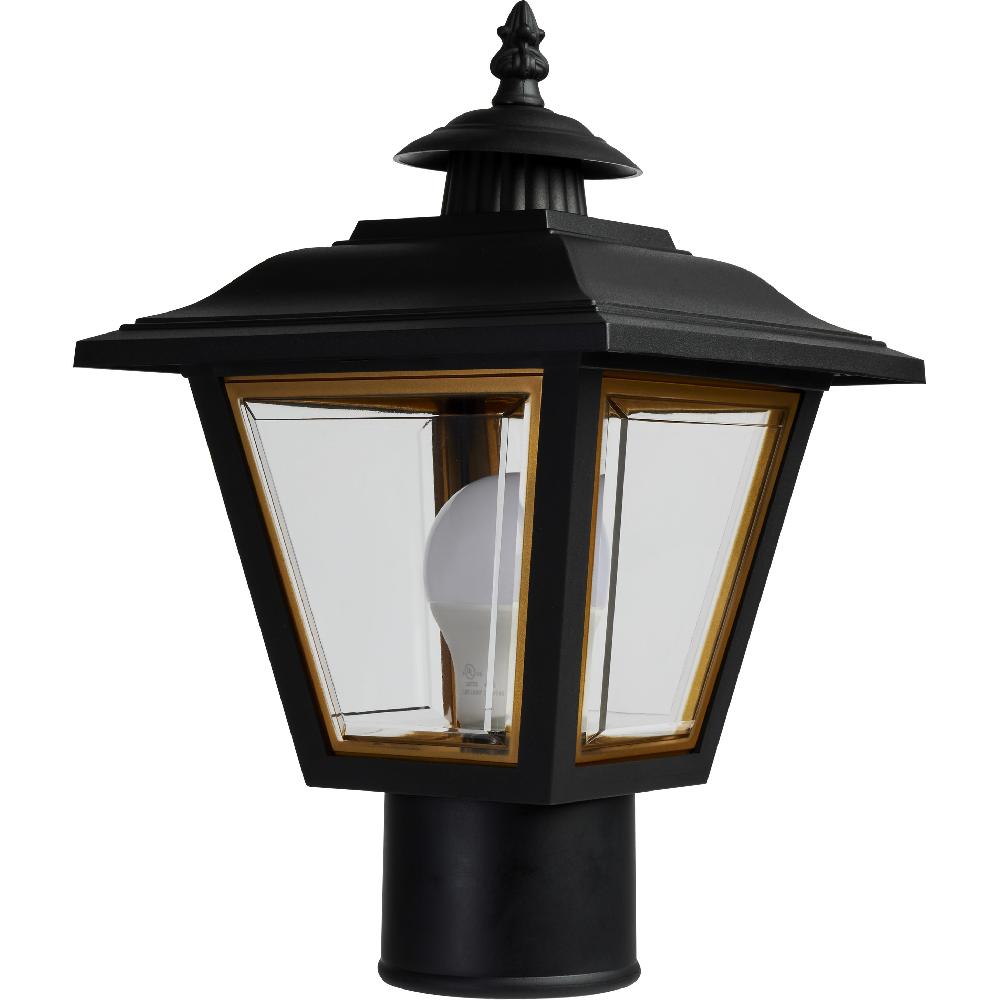 nuvo lighting Brentwood 1 Light 13 inch Black Outdoor Post Lantern