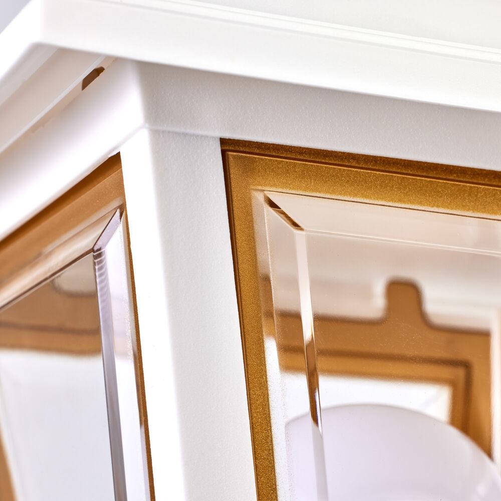 Nuvo Lighting Brentwood 1 Light 13 Inch White Outdoor Post Lantern