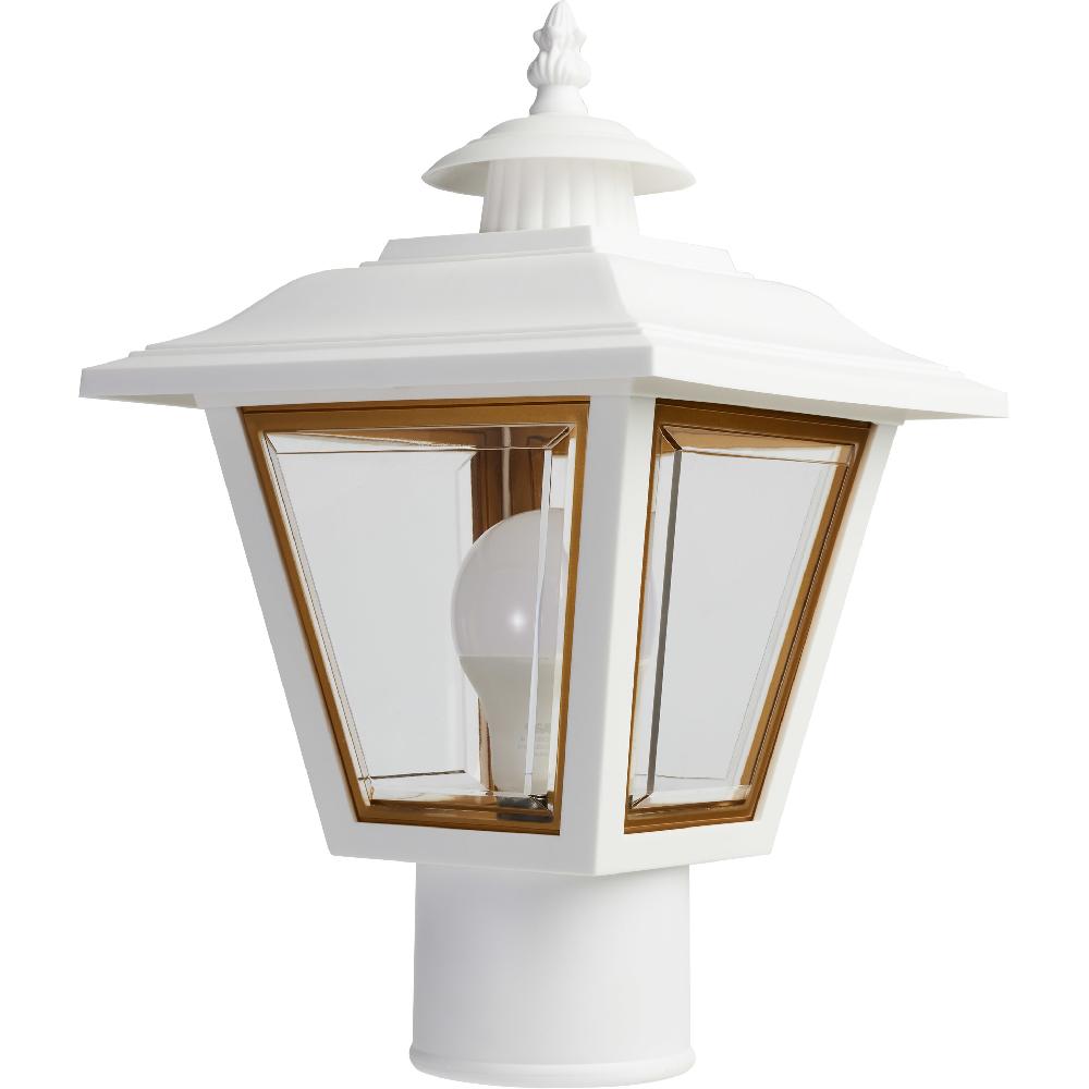 nuvo lighting Brentwood 1 Light 13 inch White Outdoor Post Lantern