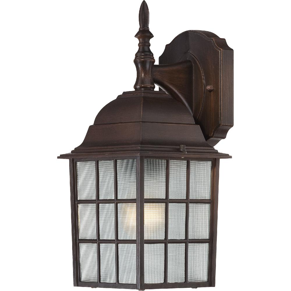 nuvo lighting Brentwood 1 Light 14 inch Rustic Bronze Outdoor Wall Sconce