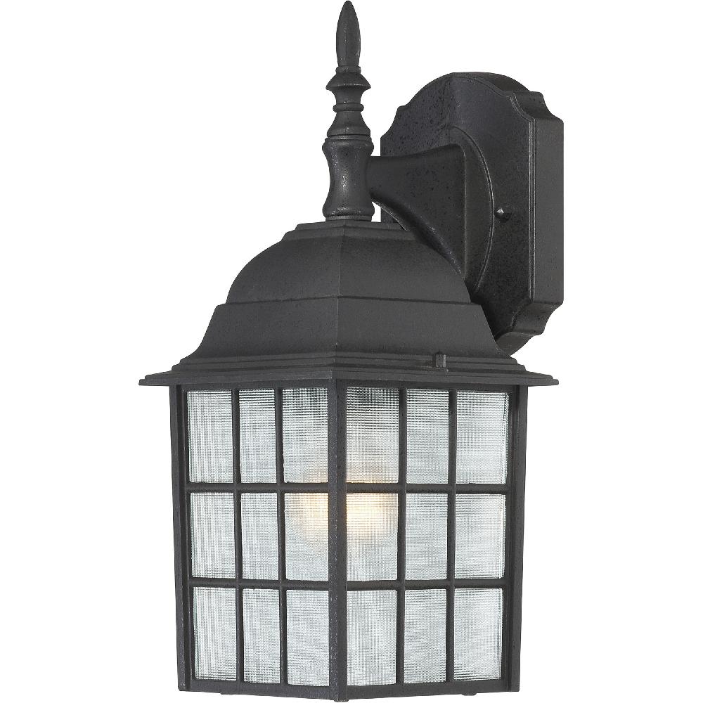 nuvo lighting Brentwood 1 Light 14 inch Textured Black Outdoor Wall Sconce