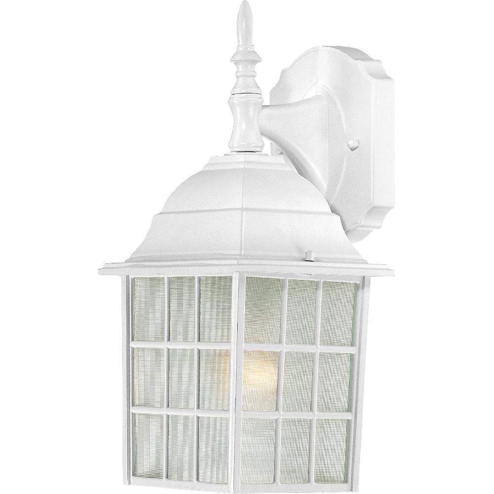nuvo lighting Brentwood 1 Light 14 inch White Outdoor Wall Sconce