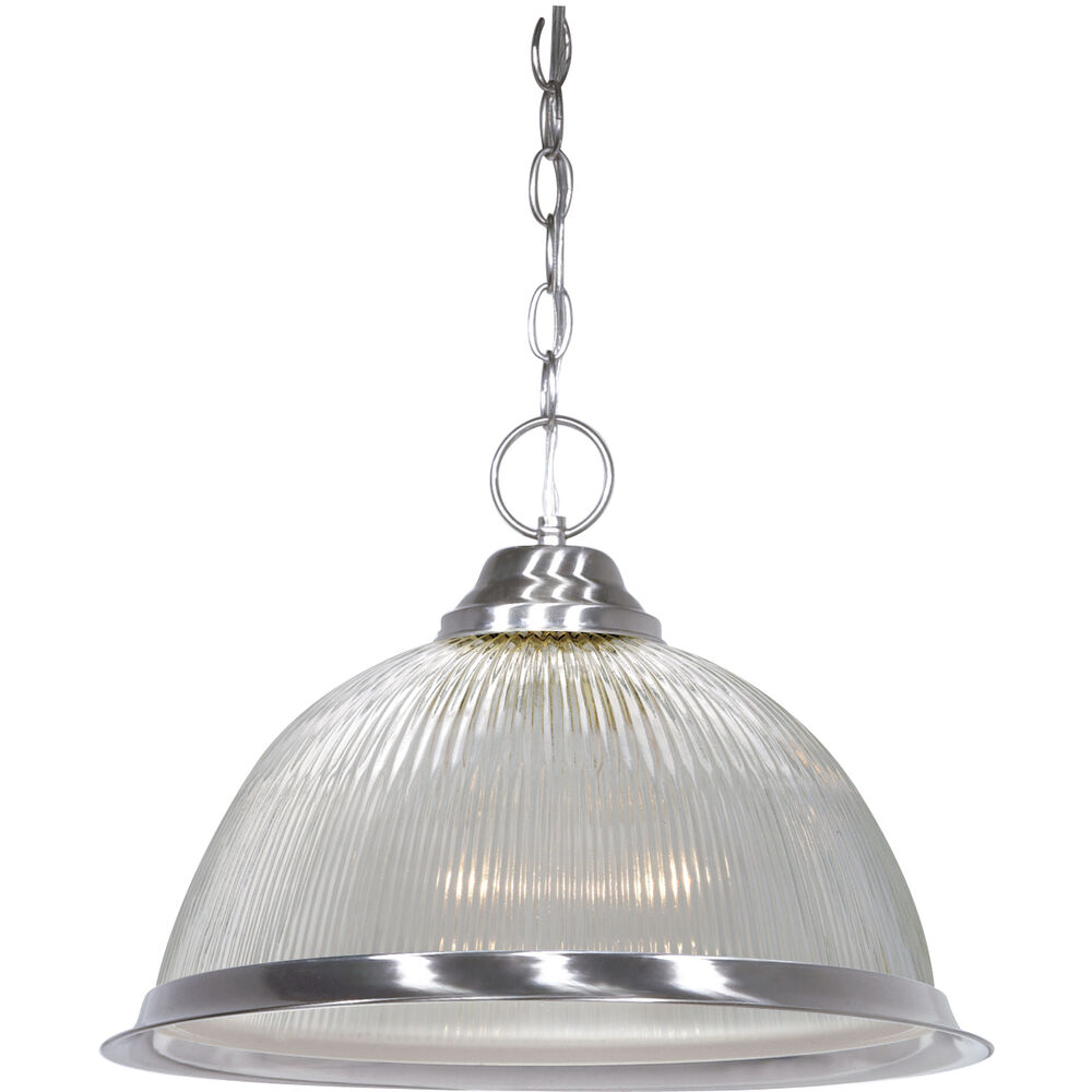 Nuvo Lighting Brentwood 1 Light 15 Inch Brushed Nickel Pendant Ceiling Light