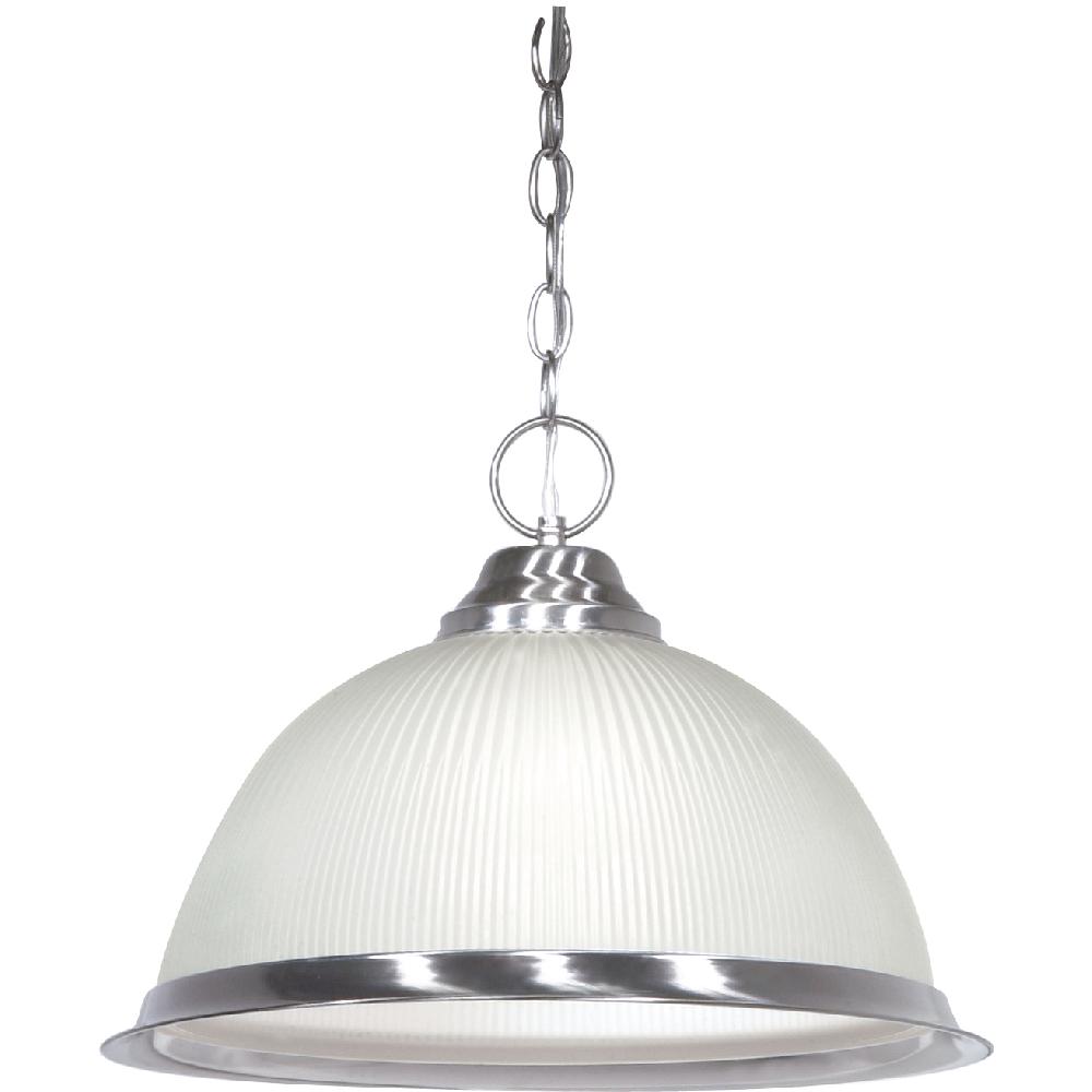 nuvo lighting Brentwood 1 Light 15 inch Brushed Nickel Pendant Ceiling Light