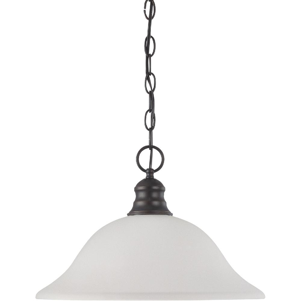 nuvo lighting Brentwood 1 Light 16 inch Mahogany Bronze Pendant Ceiling Light
