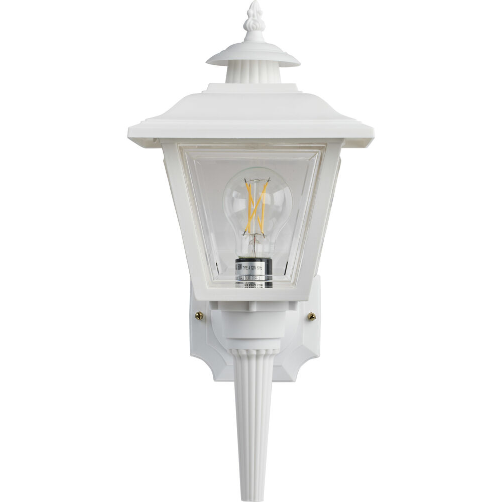 Nuvo Lighting Brentwood 1 Light 17 Inch White Outdoor Wall Lantern