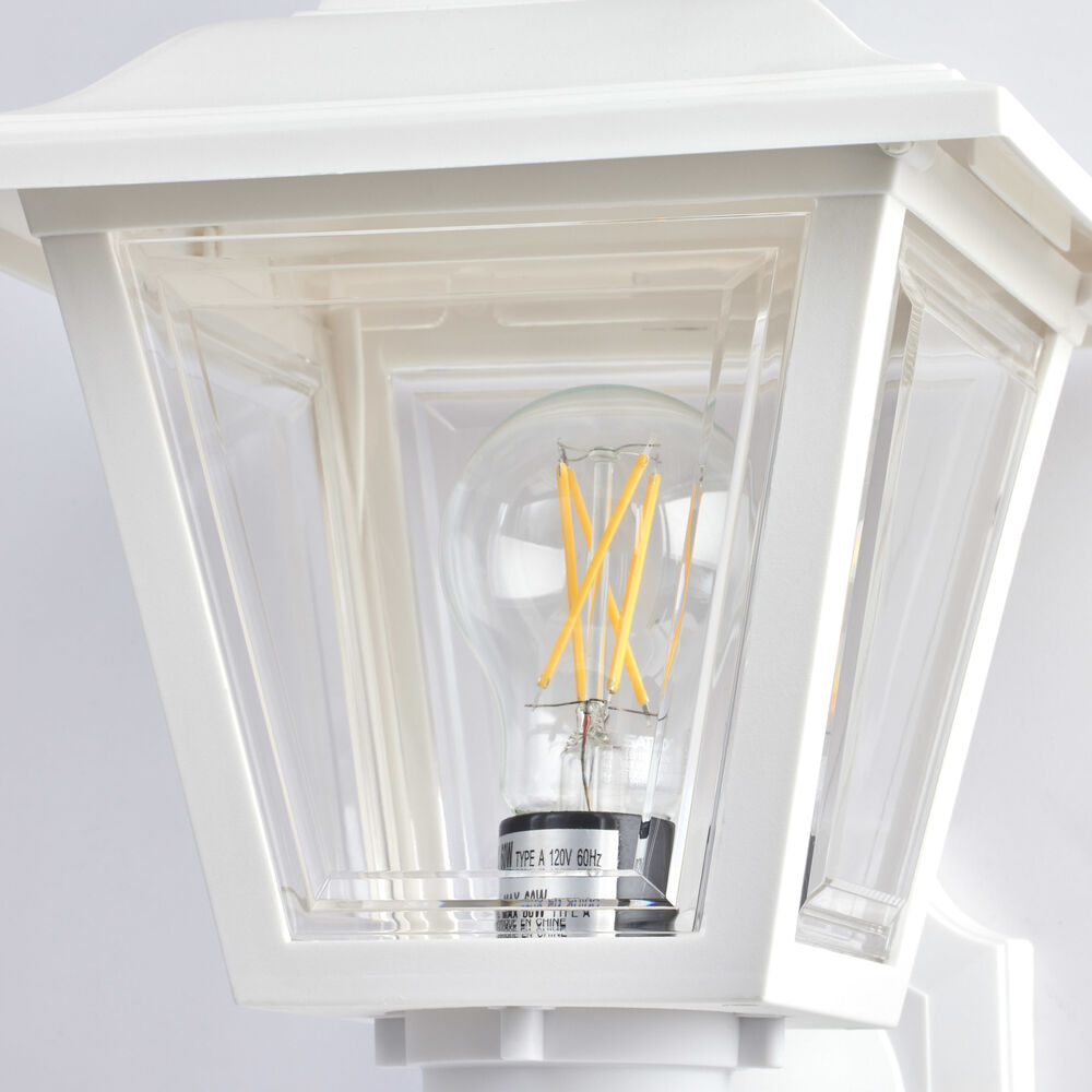Nuvo Lighting Brentwood 1 Light 17 Inch White Outdoor Wall Lantern
