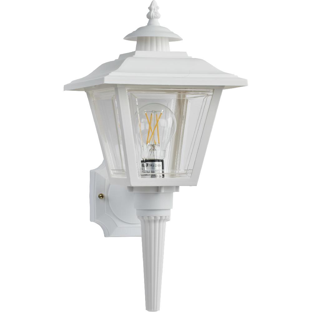 nuvo lighting Brentwood 1 Light 17 inch White Outdoor Wall Lantern