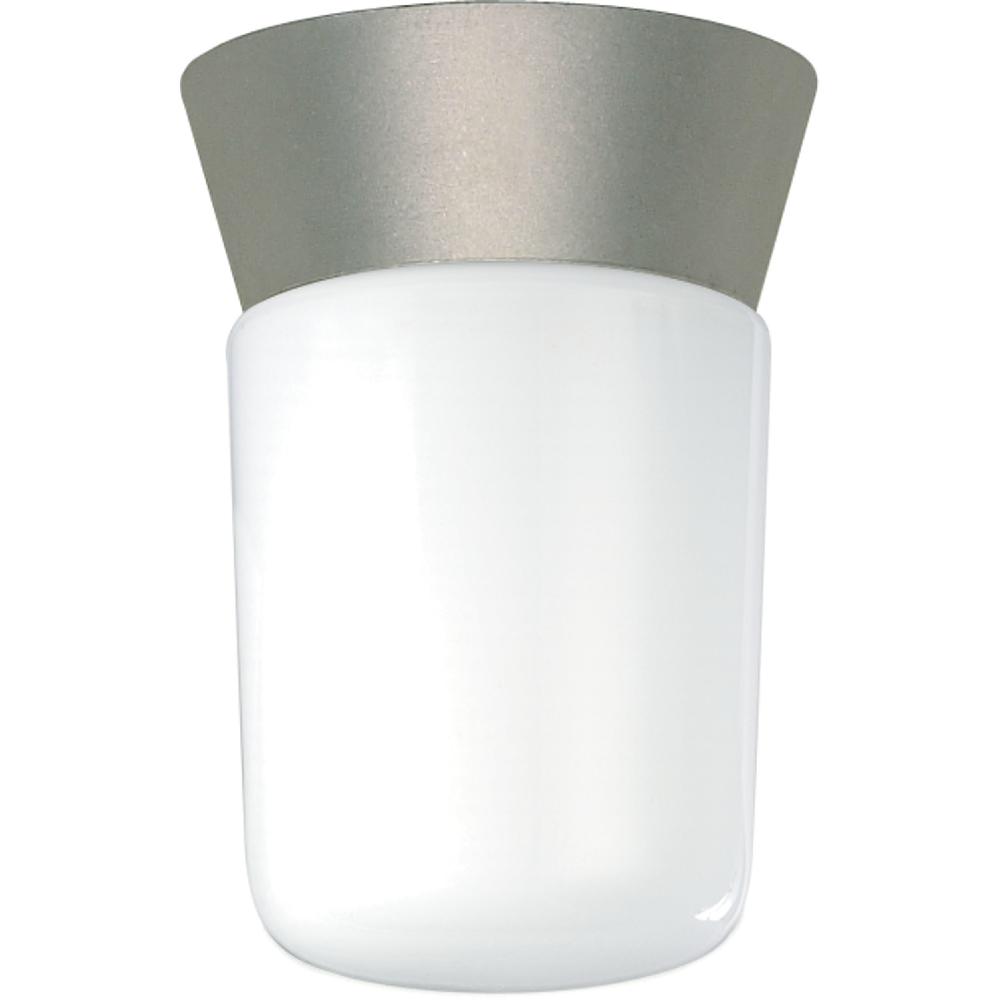 nuvo lighting Brentwood 1 Light 4 inch Satin Aluminum Outdoor Ceiling Mount