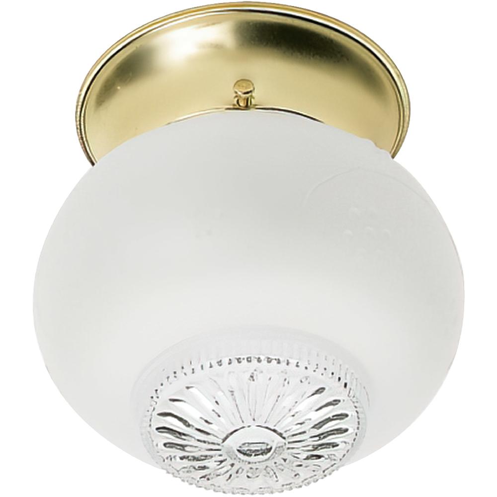 nuvo lighting Brentwood 1 Light 5 inch Polished Brass Flush Mount Ceiling Light