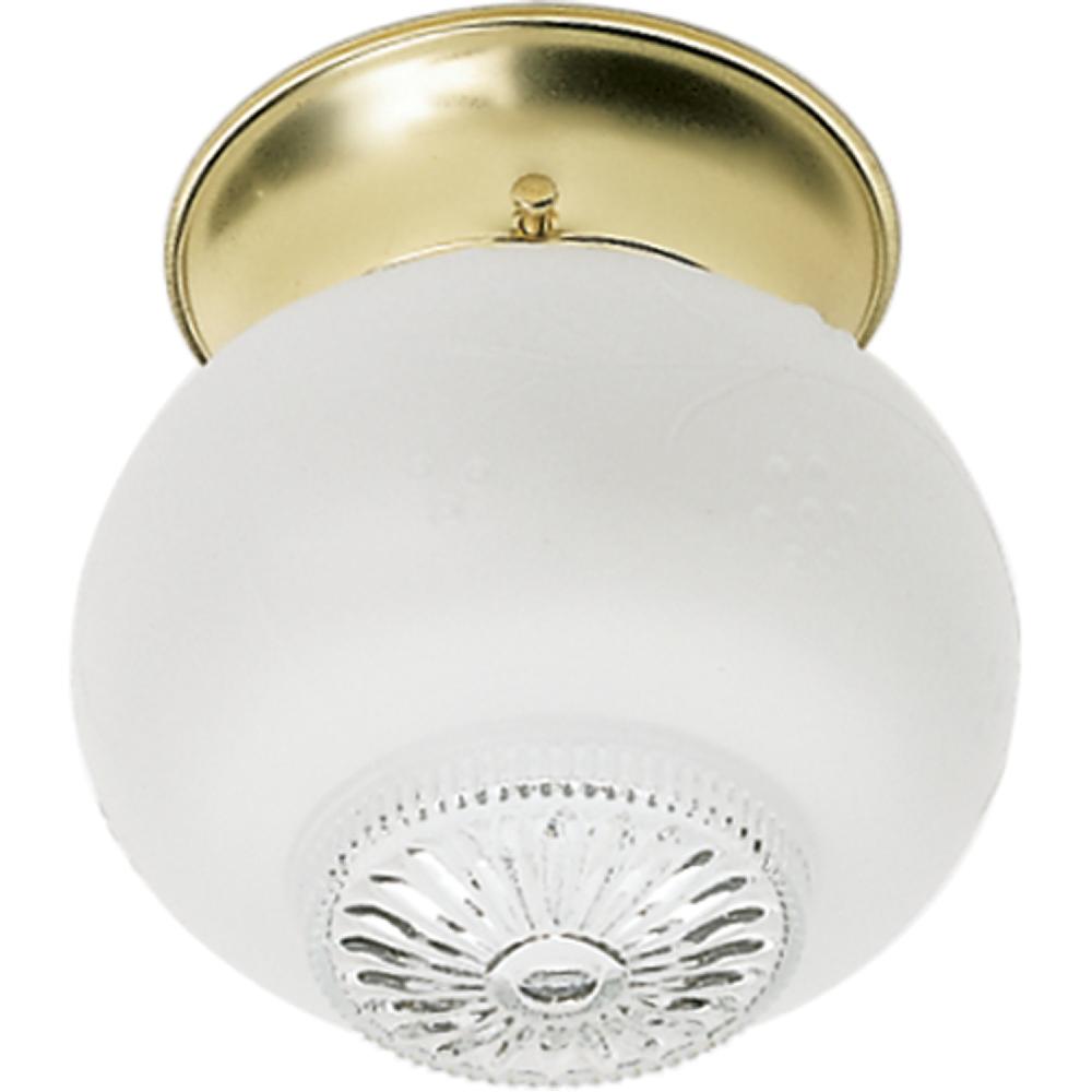 nuvo lighting Brentwood 1 Light 5 inch Polished Brass Flush Mount Ceiling Light